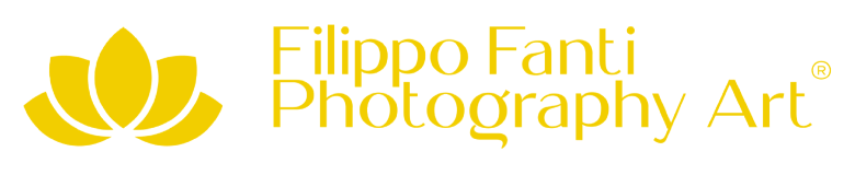 Logo of Filippo Fanti Photography Art with a yellow lotus flower design