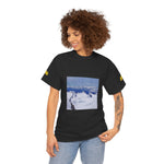 Unisex Heavy Cotton Tee - View from Mont Blanc