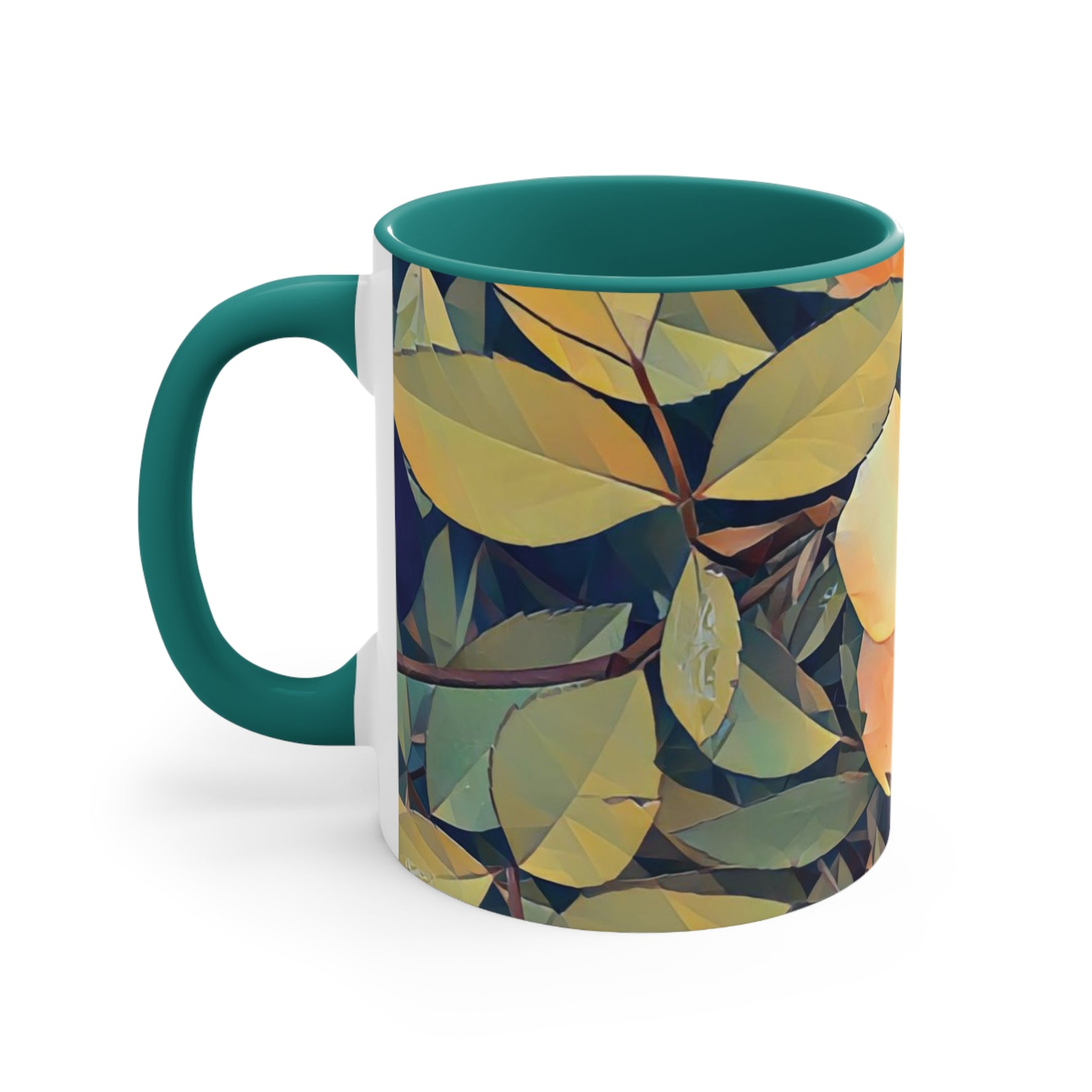 Mug 11oz - Poly Art - Flower of Rose (Variant 2)