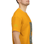 Unisex Heavy Cotton Tee - Poly Art - Flower of Calendula (Variant 1)