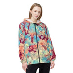Windbreaker Jacket - Poly Art - Apple's Tree Flower (Variant 3)