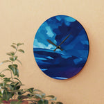 Acrylic Wall Clock - Poly Art - Sunset Sky (Variant 2)