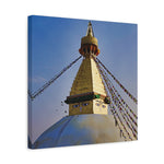 Stretched Matte Canvas - Nepal, Stupa with Buddha's Eyes (Variant 6)