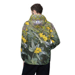 Windbreaker Jacket - Poly Art - Flower of Lysimachia