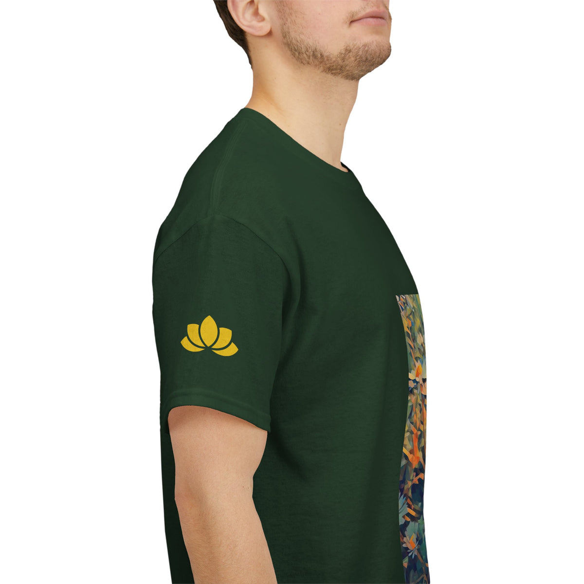 Unisex Heavy Cotton Tee - Poly Art - Flower of Daisies (Variant 2)