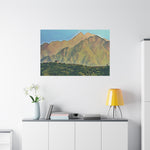 Stretched Matte Canvas - Poly Art - China's Great Wall (Variant 1)