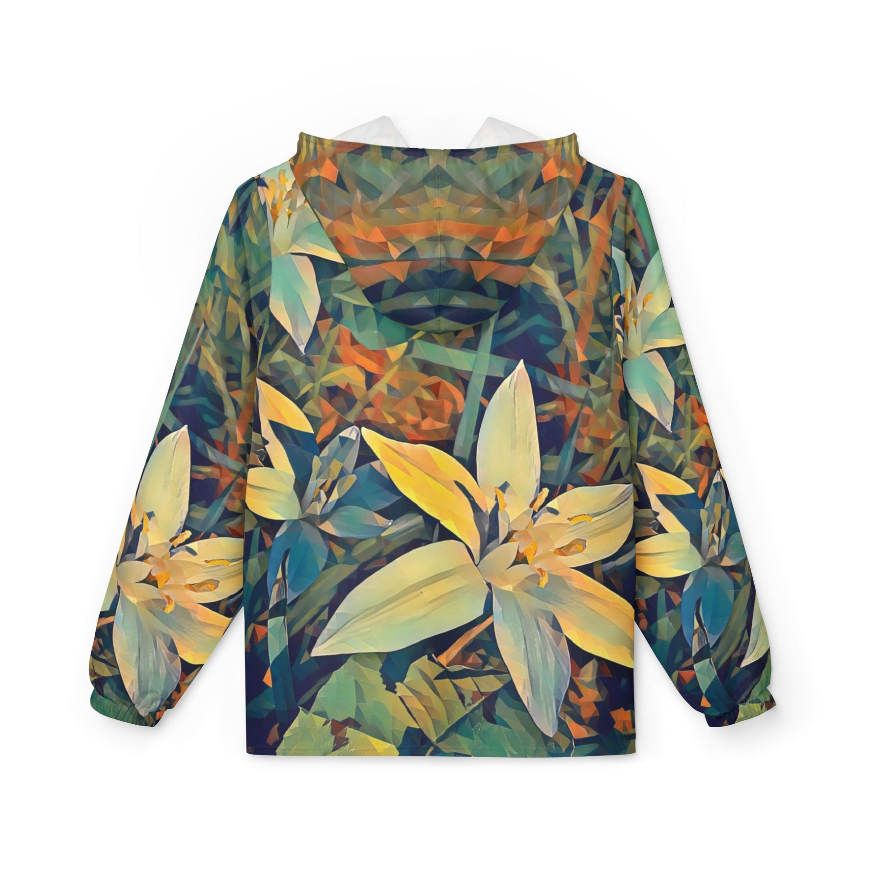 Windbreaker Jacket - Poly Art - Flower of Ornithogalum (Variant 2)