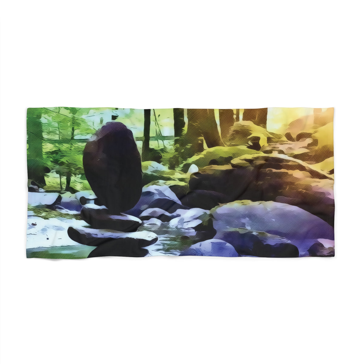 Beach Towel – Stone Balance (Variant 1)