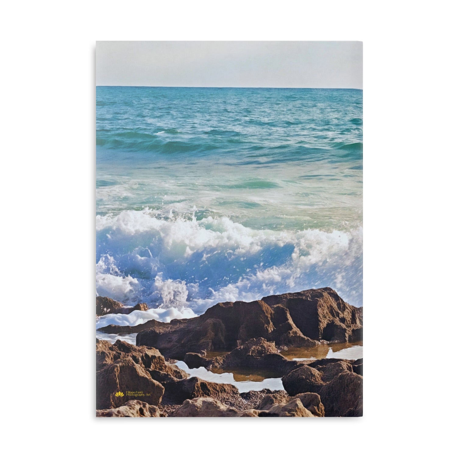 Hardcover Notebook with Puffy Covers - Sea Landscape (Variant 05)