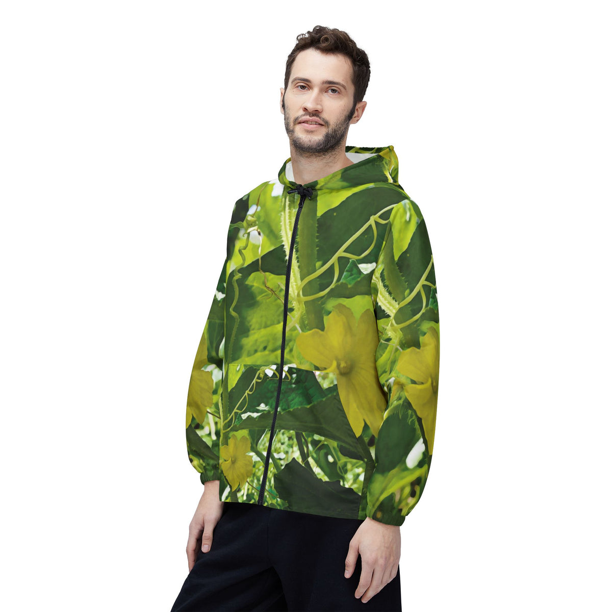 Windbreaker Jacket - Flower of Cucumber