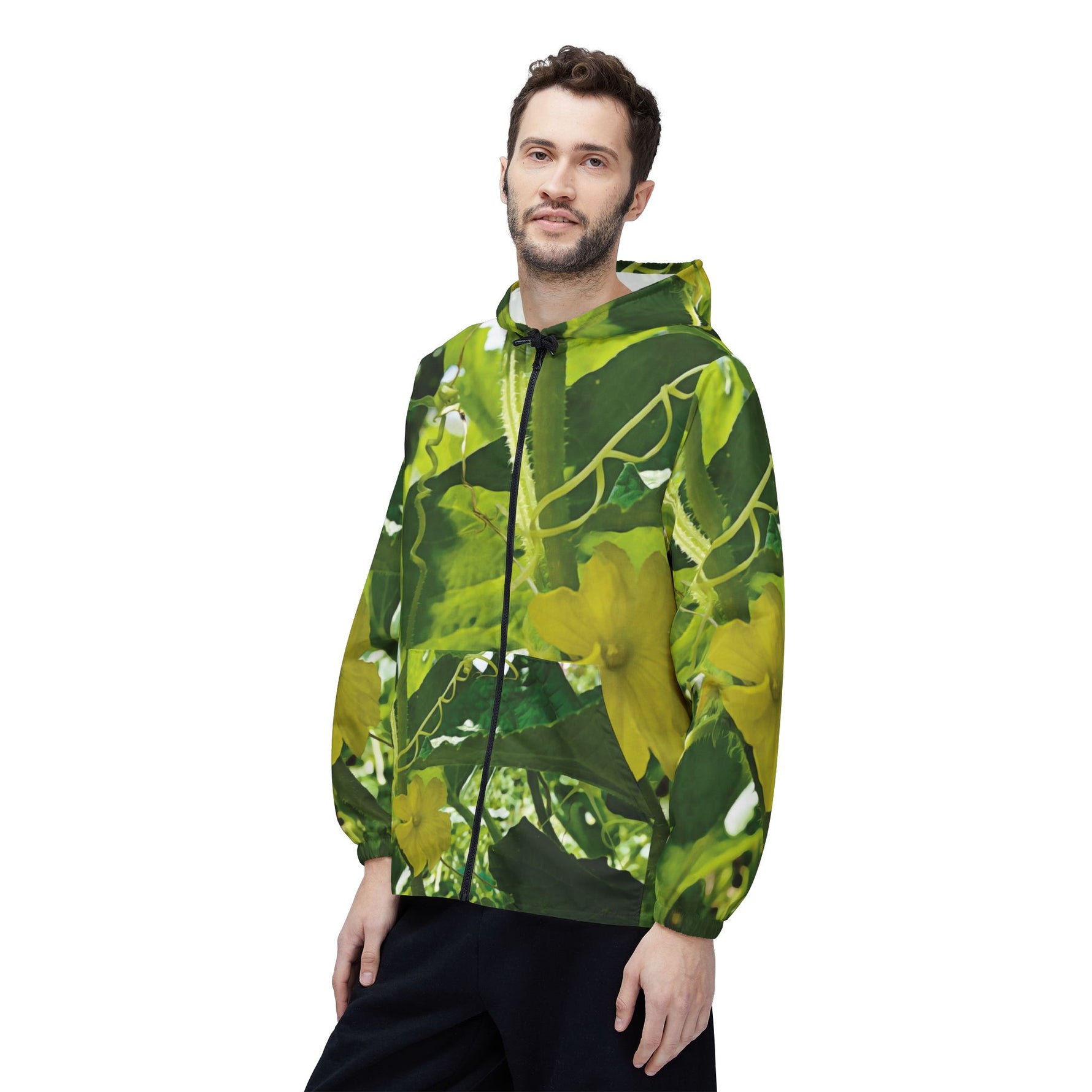 Windbreaker Jacket - Flower of Cucumber