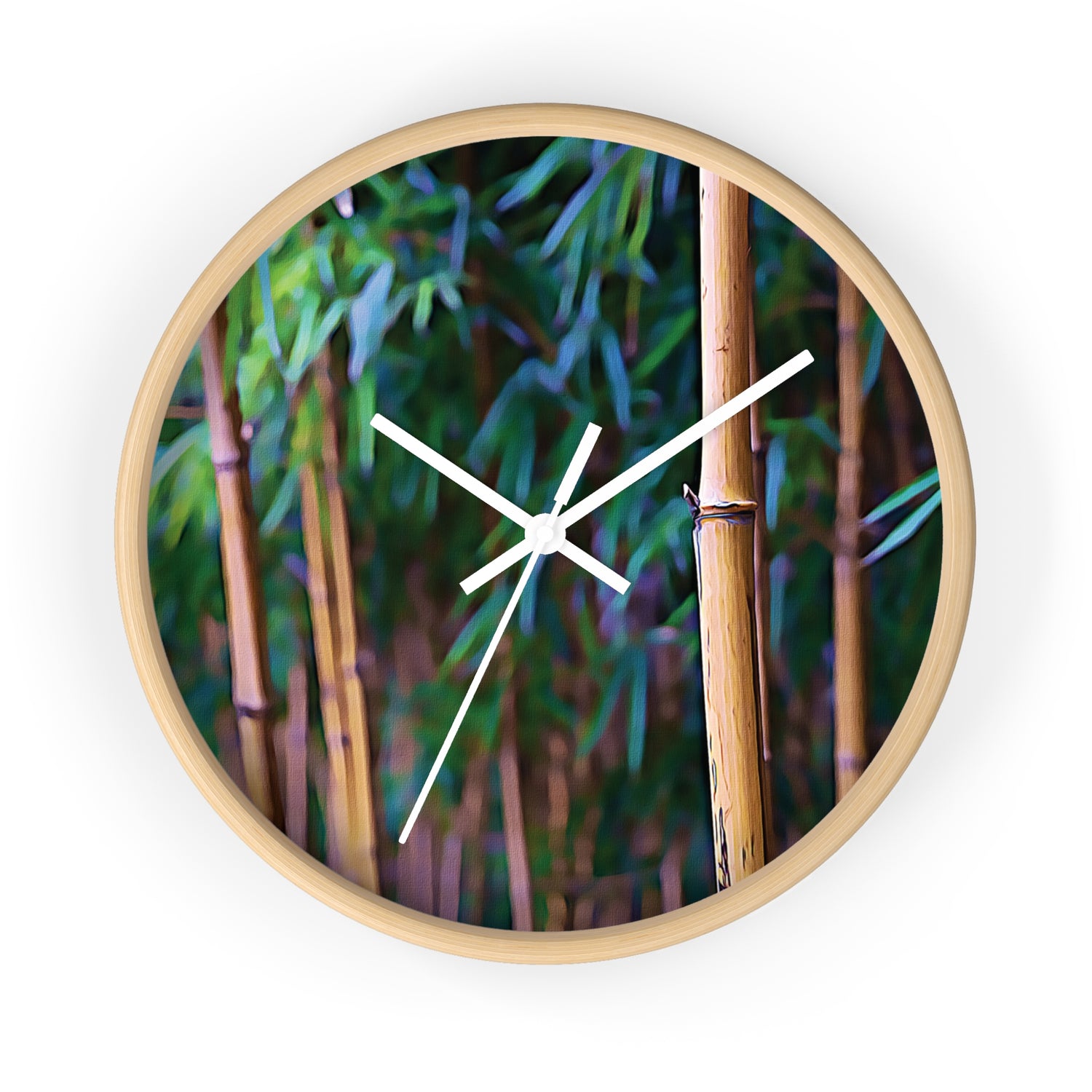 Wall Clock - Bamboo (Variant 2)