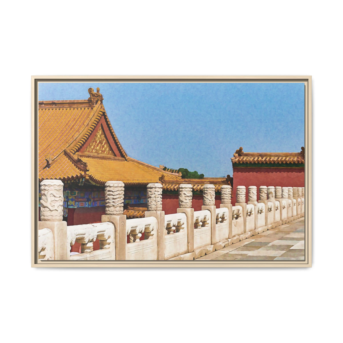 China's Beauty | Framed Canvas