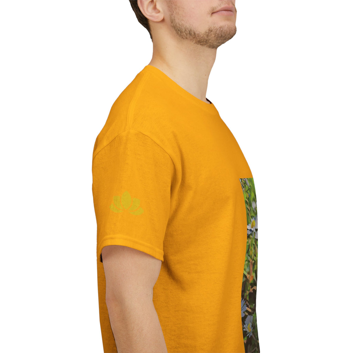 Unisex Heavy Cotton Tee - Poly Art - Flower of Daisies (Variant 1)