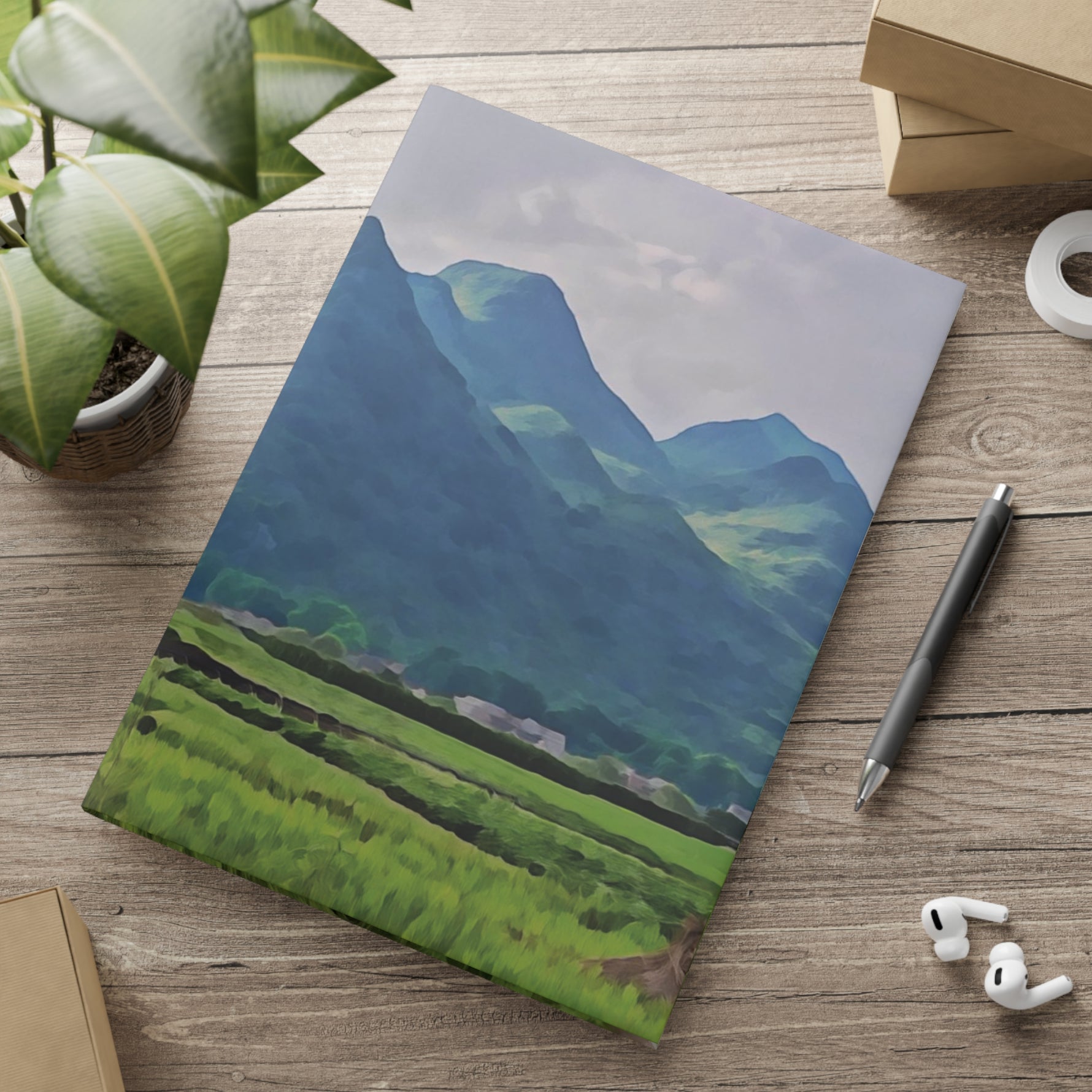 Hardcover Notebook with Puffy Covers - China's Guilin Hills