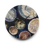 Acrylic Wall Clock - Poly Art - Wooden Trunks (Variant 2)