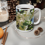 Ceramic White Cup 15oz - Apples' Tree Flower