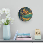 Acrylic Wall Clock - Poly Art - Forest (Variant 05)
