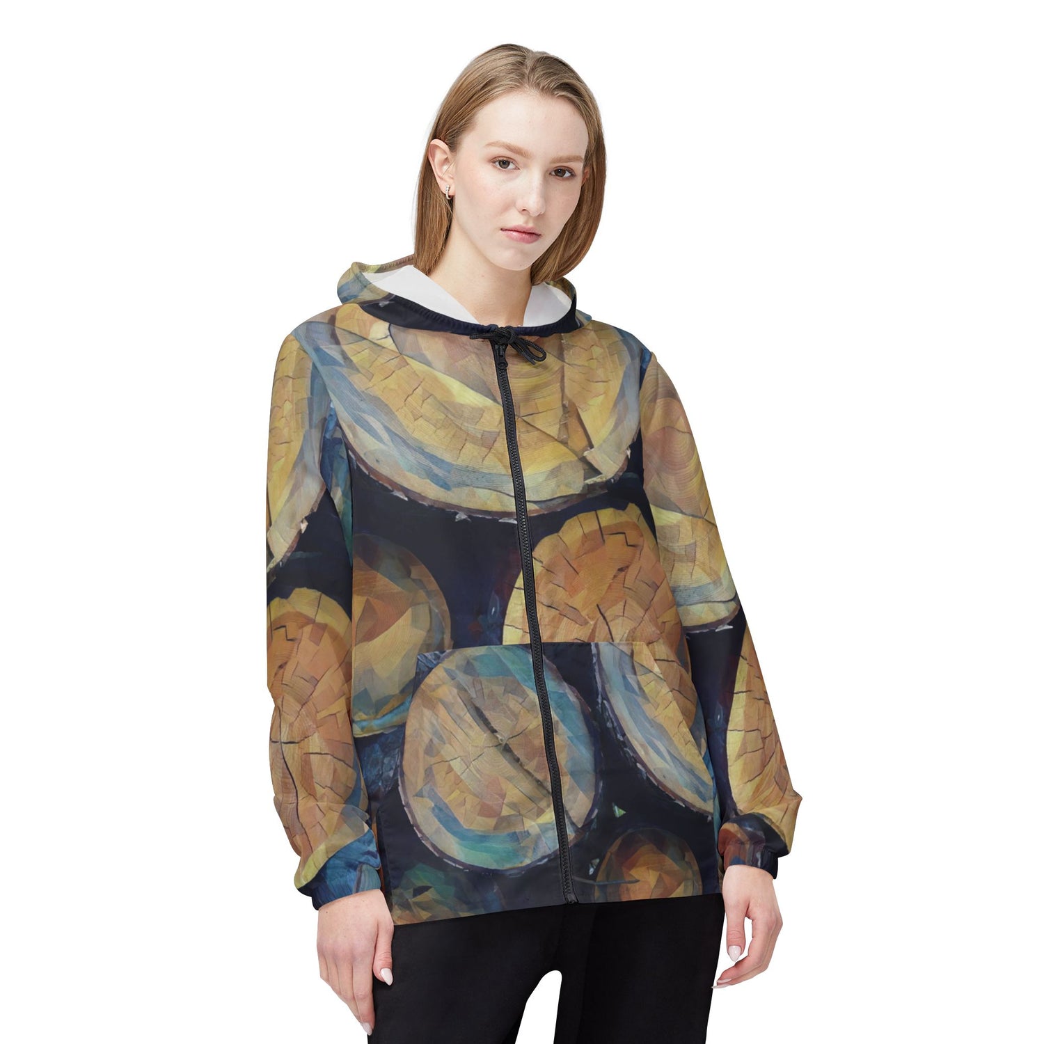 Windbreaker Jacket - Poly Art - Wooden Trunks (Variant 3)