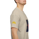 Unisex Heavy Cotton Tee - Poly Art - Forest Sunset (Variant 2)