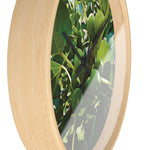 Wall Clock - Fig's Plant, with Fruits and Leaves