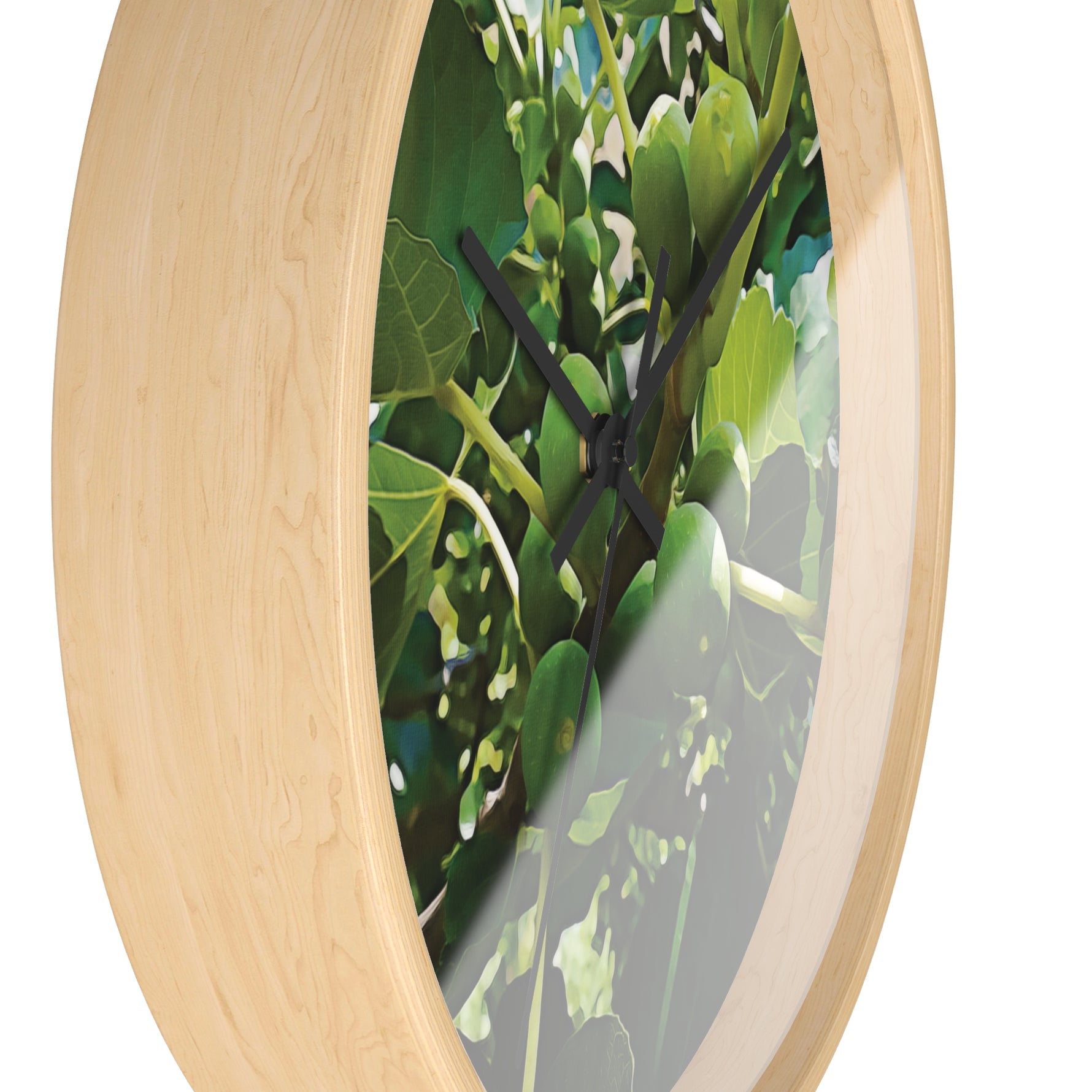 Wall Clock - Fig's Plant, with Fruits and Leaves