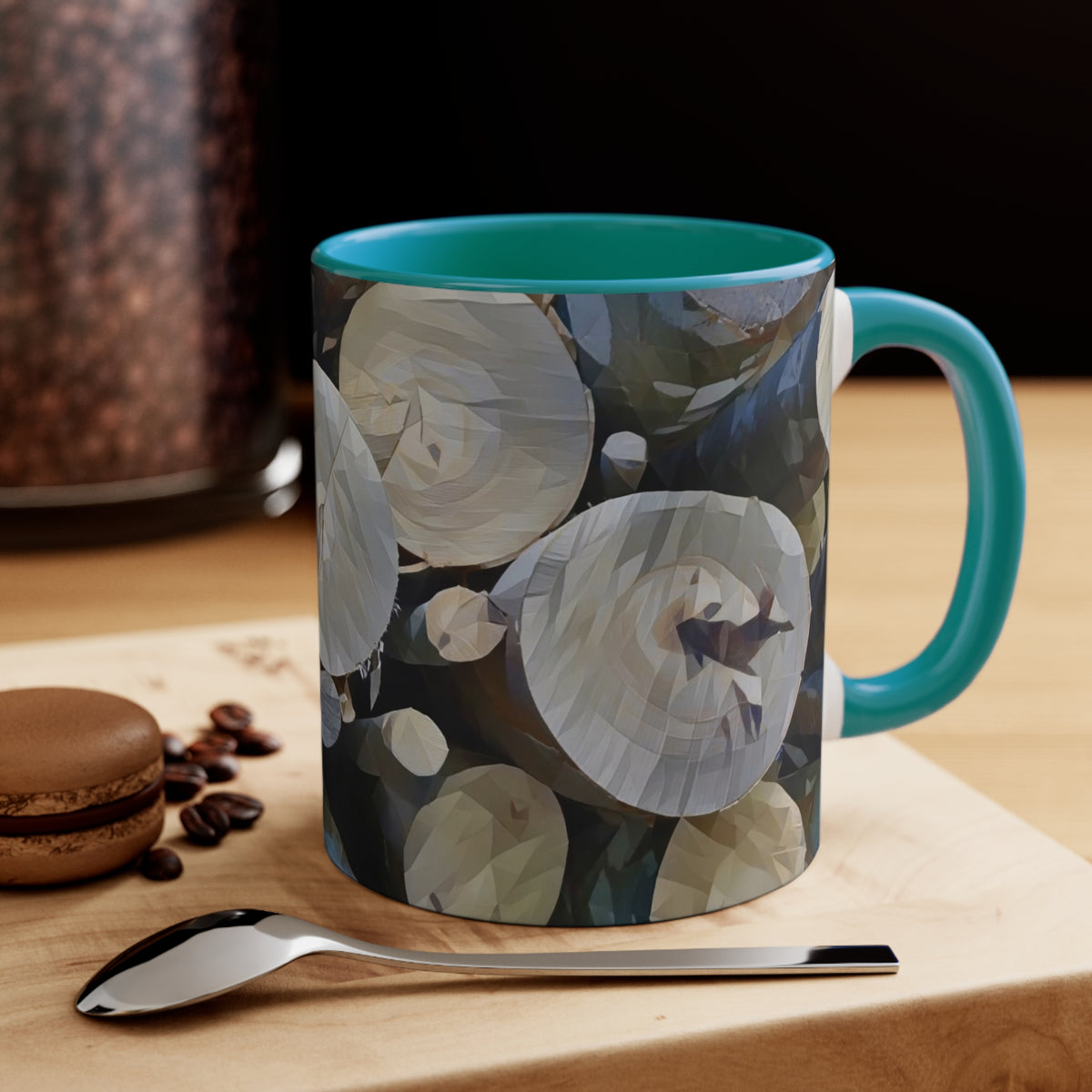 Mug 11oz - Poly Art - Wooden Trunks (Variant 2)