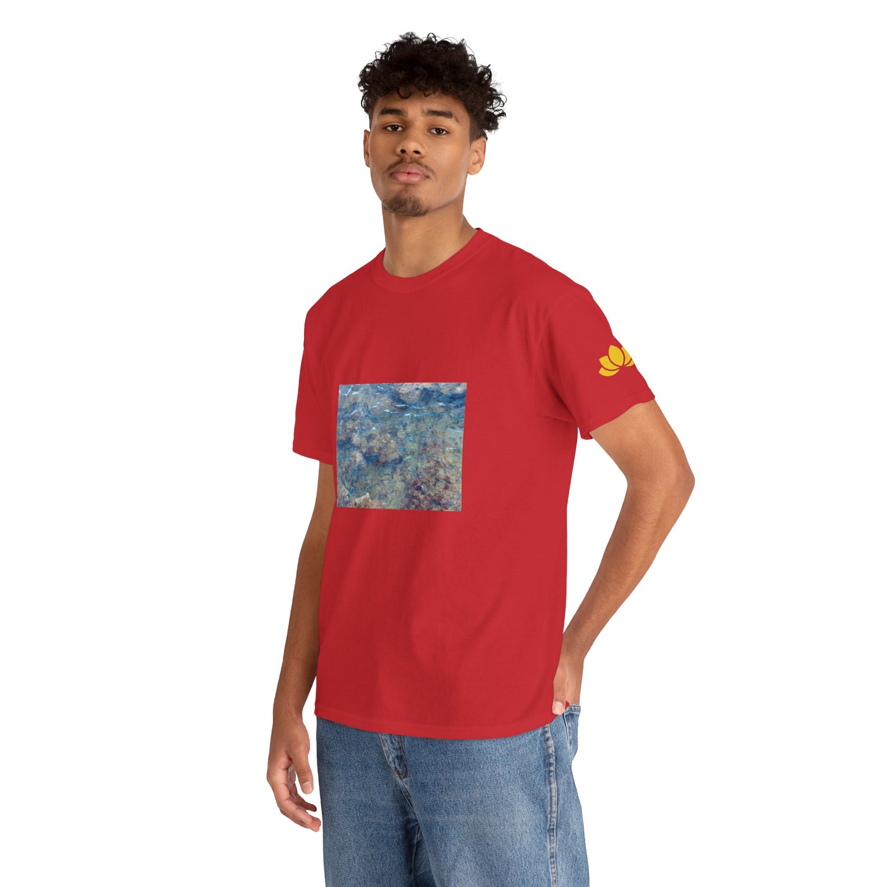 Unisex Heavy Cotton Tee - Sea (Variant 3)