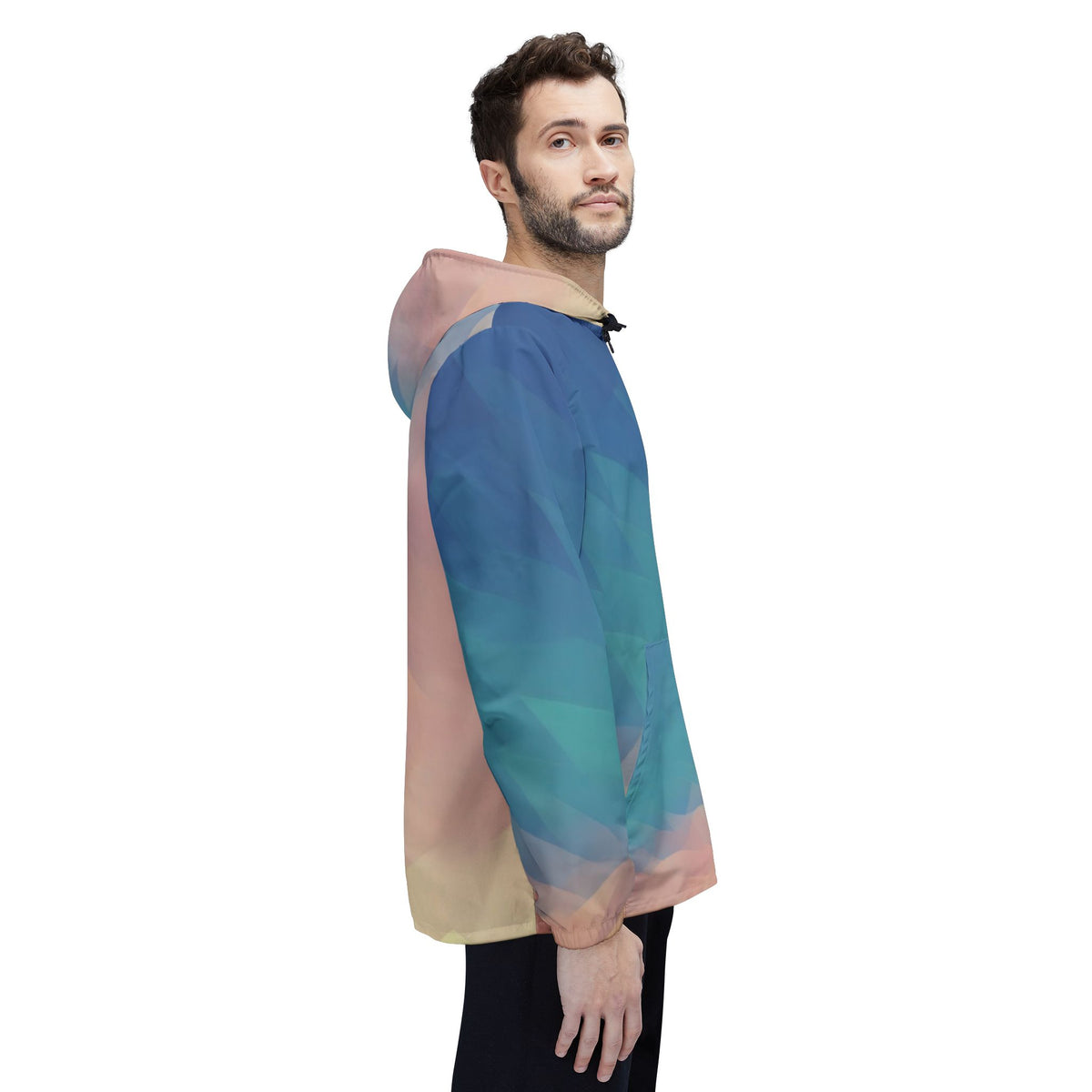 Windbreaker Jacket - Poly Art - Sunset Sky (Variant 1)