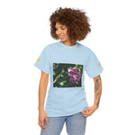 Unisex Heavy Cotton Tee - Flower of Ortensia/Hydrangea Macrophylla