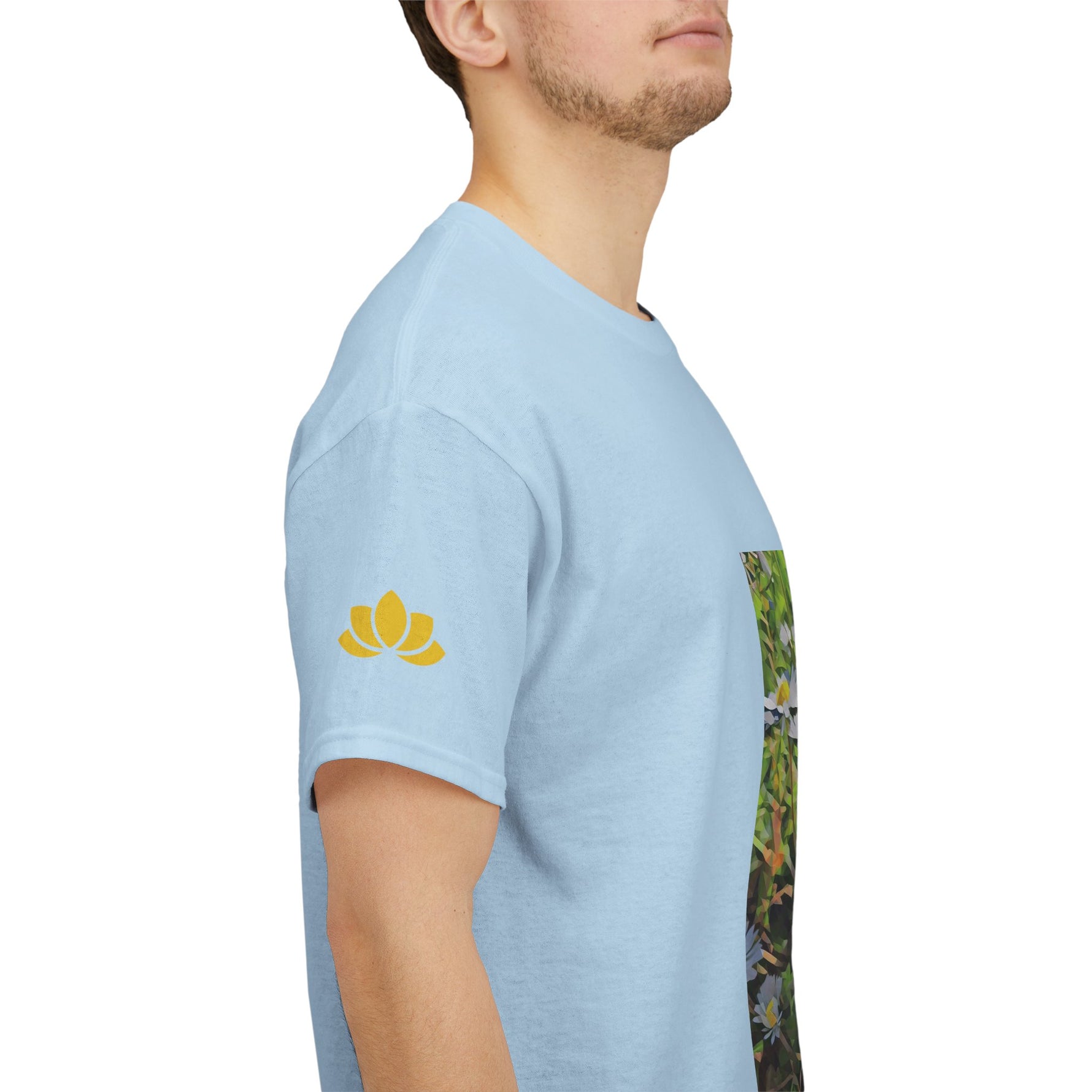 Unisex Heavy Cotton Tee - Poly Art - Flower of Daisies (Variant 1)
