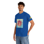 Unisex Heavy Cotton Tee - Poly Art - Flower of Dahlia (Variant 1)