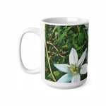 Ceramic White Cup 15oz - Flower of Ornithogalum