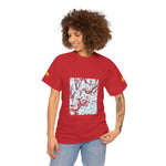 Unisex Heavy Cotton Tee - Poly Art - Apple's Tree Flower (Variant 4)