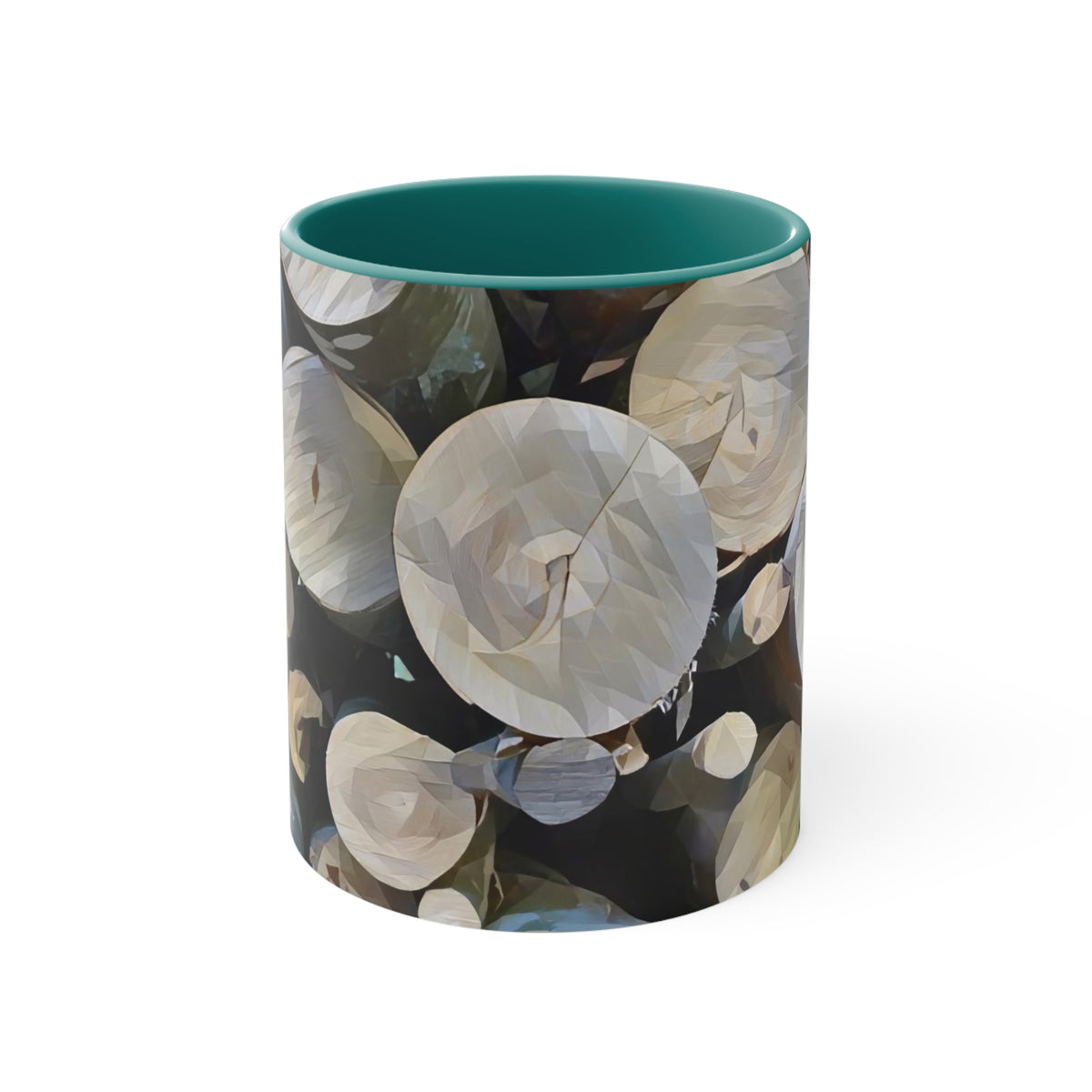 Mug 11oz - Poly Art - Wooden Trunks (Variant 2)