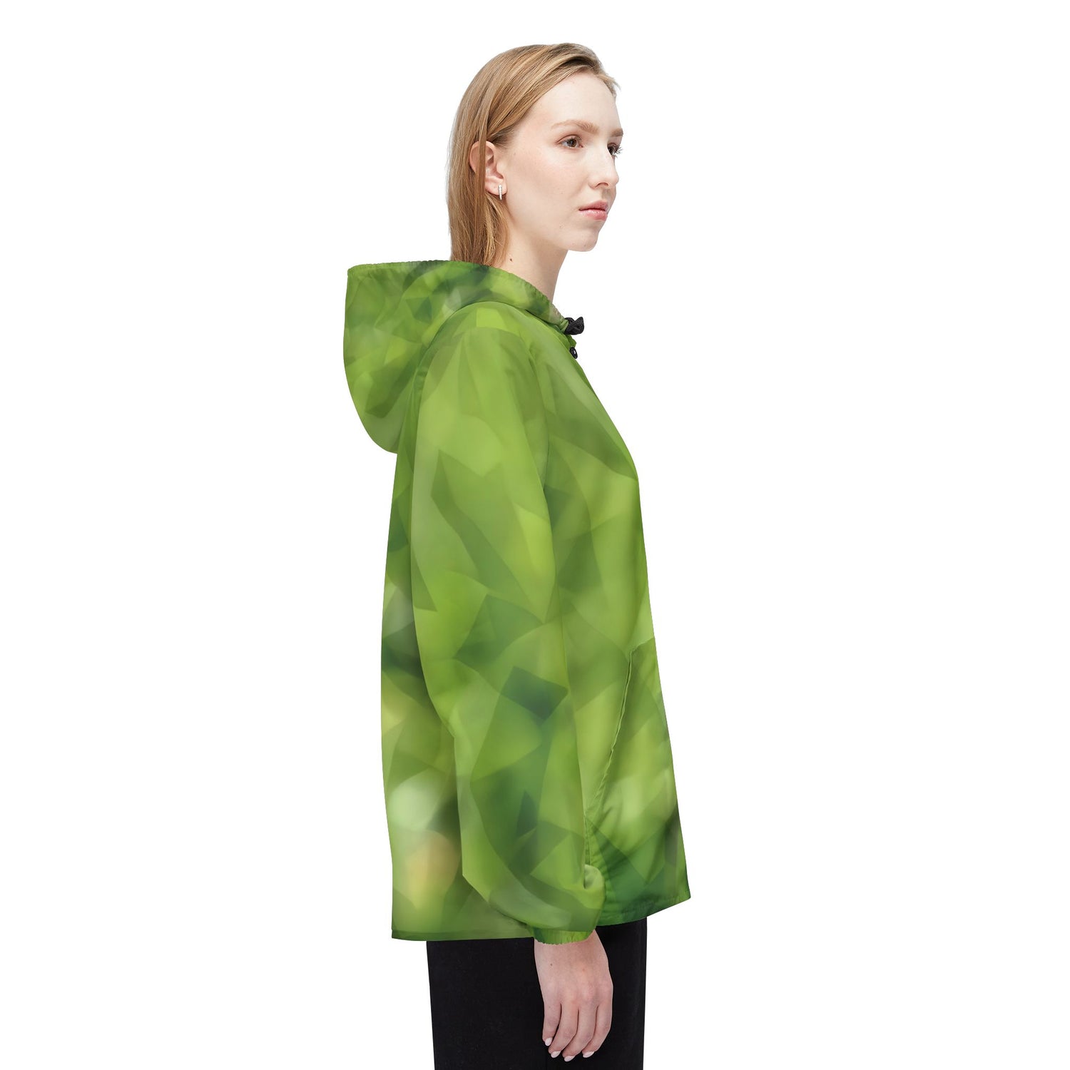 Windbreaker Jacket - Poly Art - Green Grass