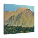 Stretched Matte Canvas - Poly Art - China's Great Wall (Variant 1)