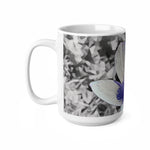Ceramic White Cup 15oz - Poly Art - Flower of Anemone