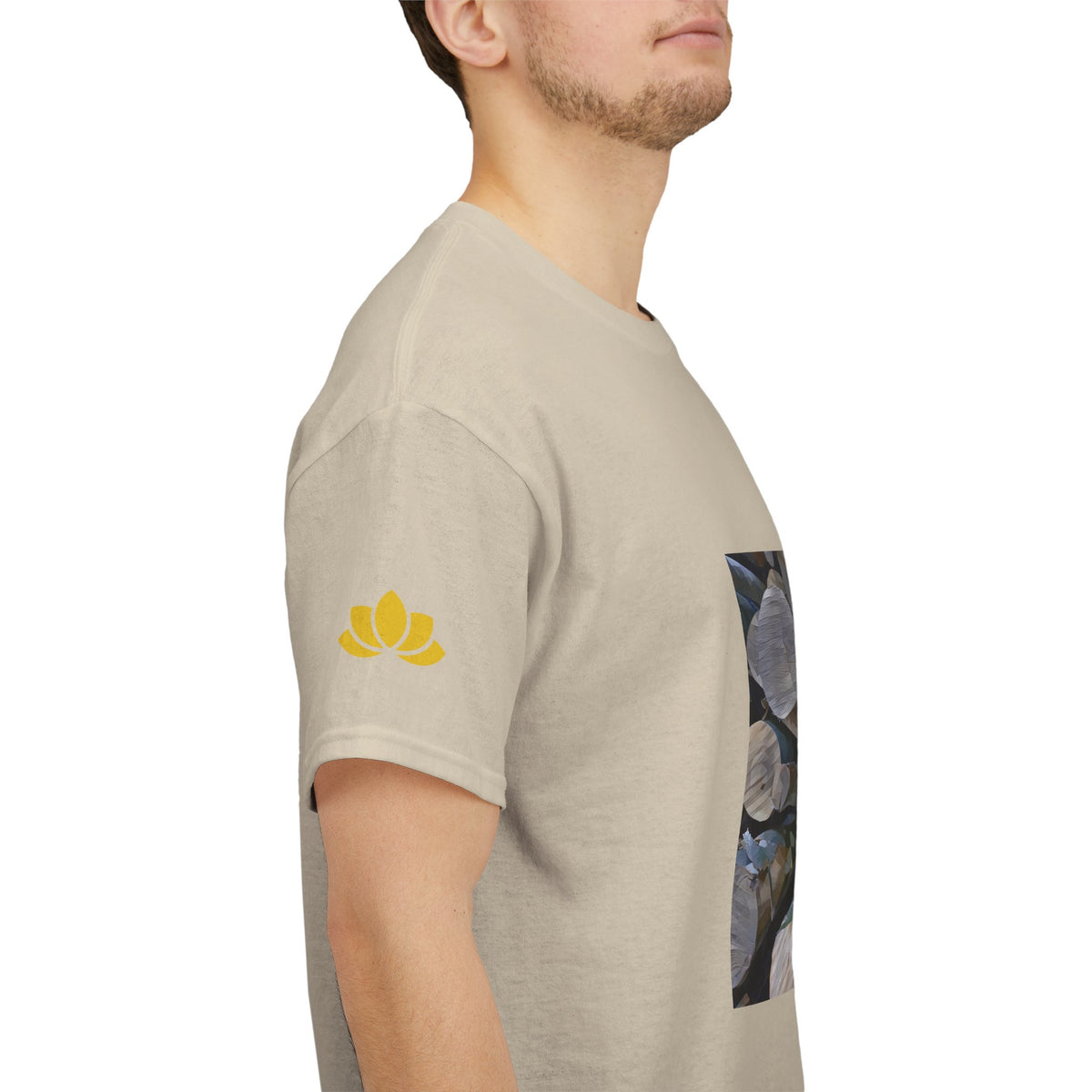 Unisex Heavy Cotton Tee - Poly Art - Wooden Trunks (Variant 1)