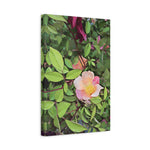 Stretched Matte Canvas - Poly Art - Flower of Rose (Variant 1)