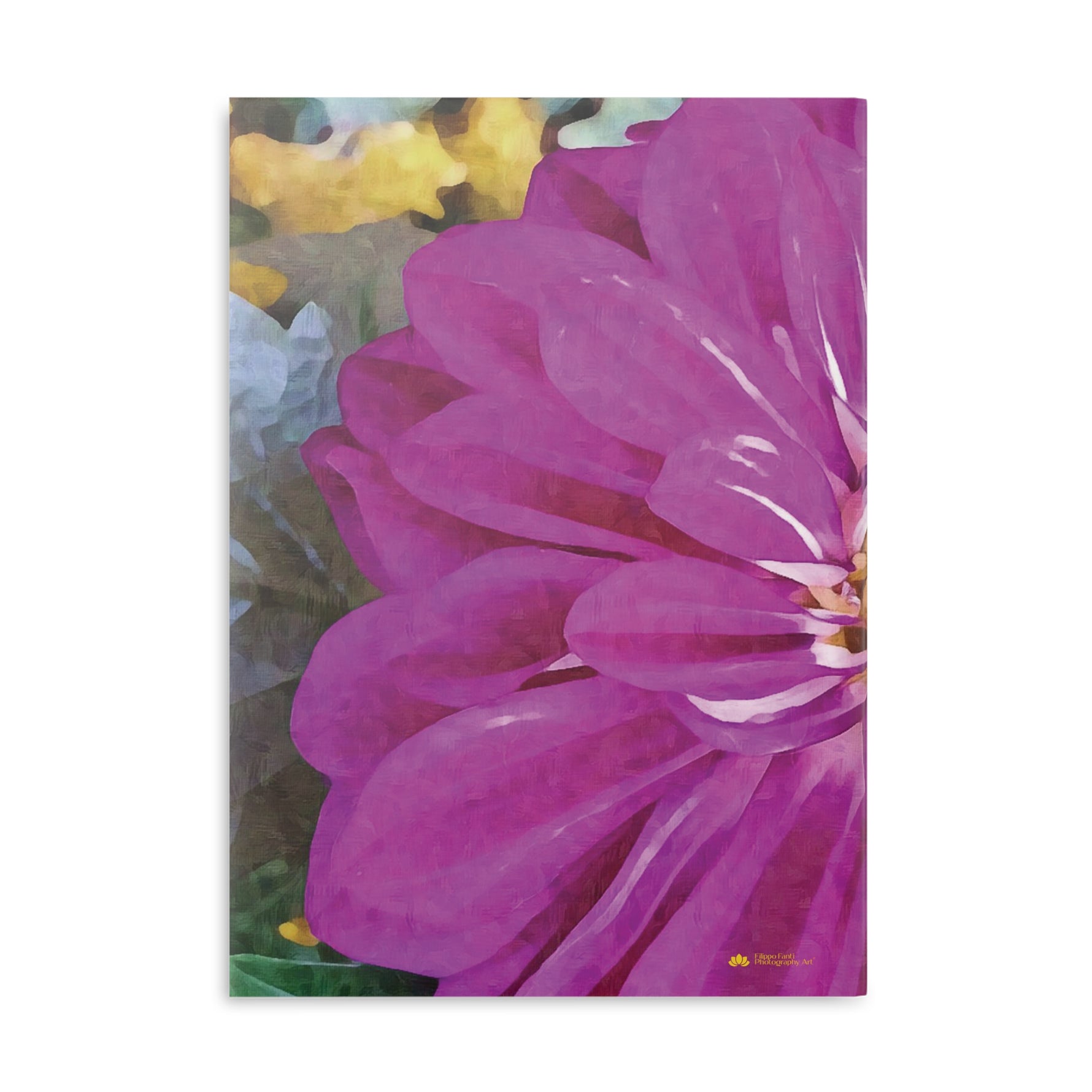 Hardcover Notebook with Puffy Covers - Flower of Dahlia