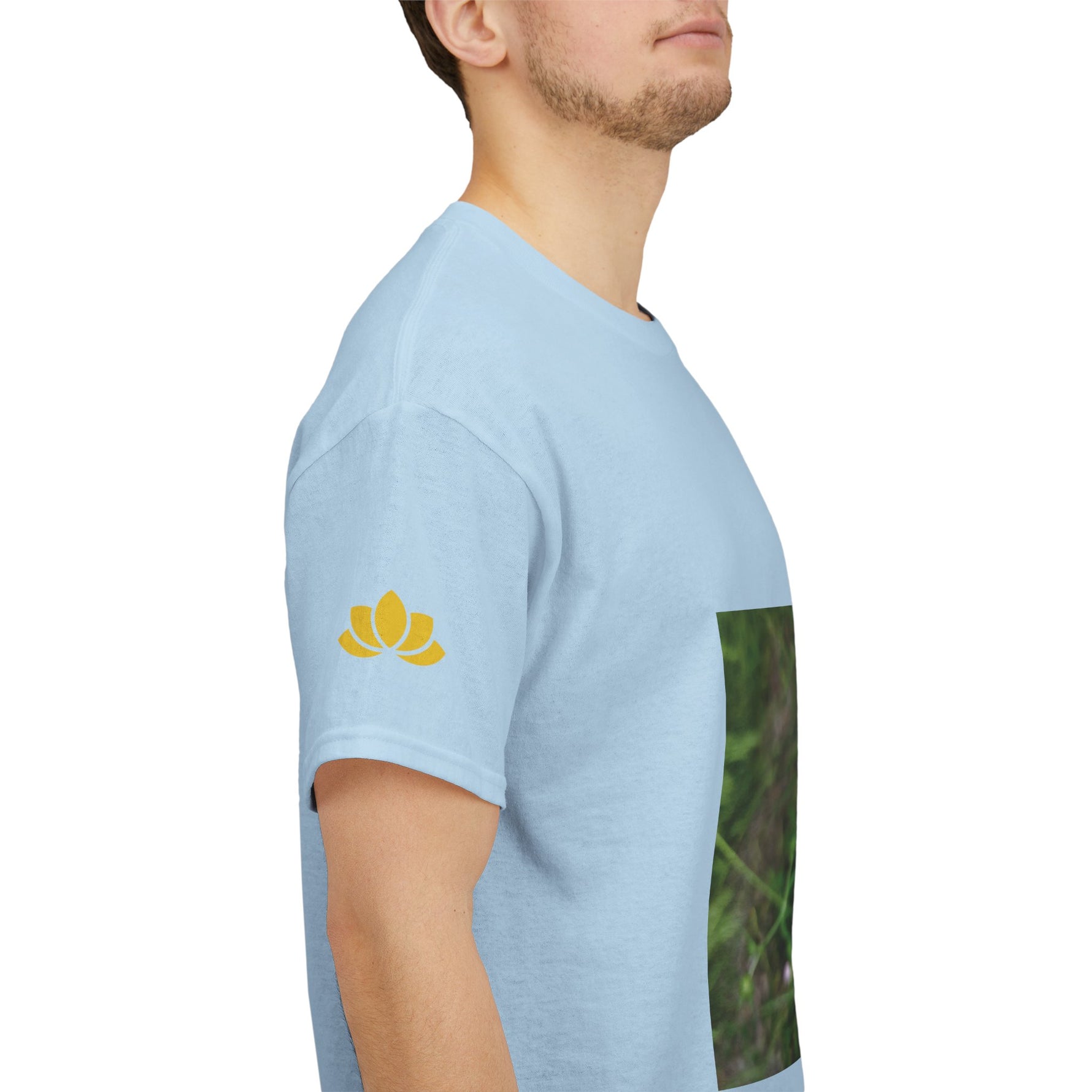 Unisex Heavy Cotton Tee - Flower of Knautia Integrifolia (Ambretta Annuale)