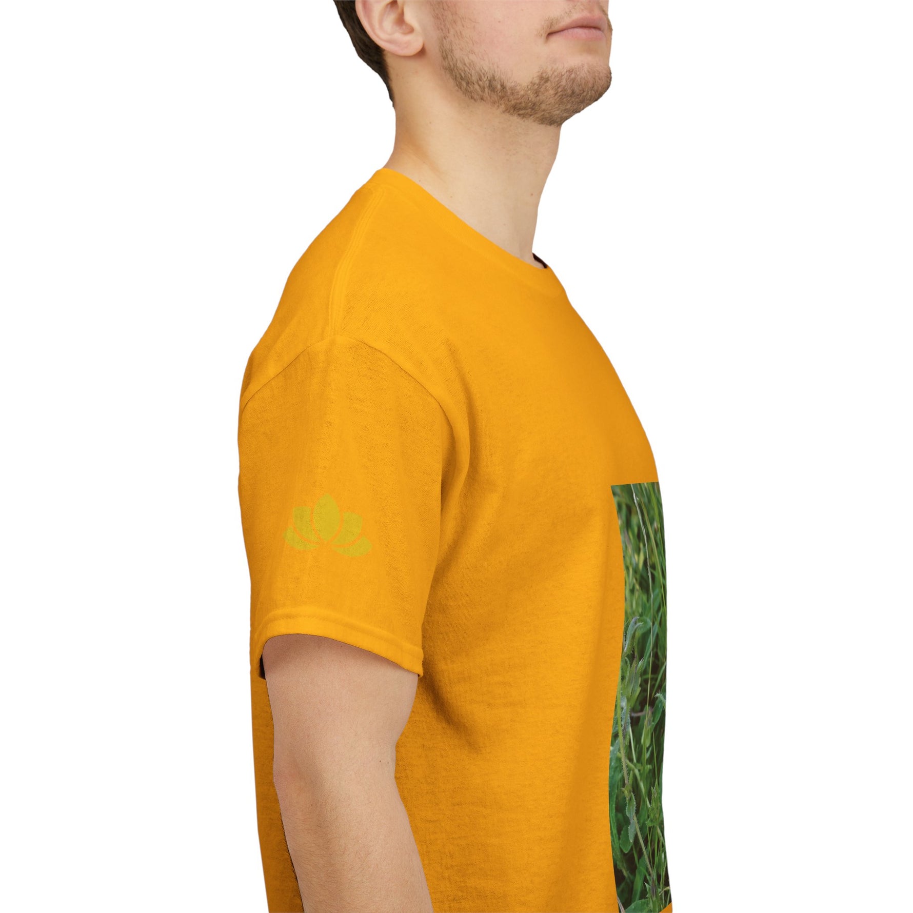 Unisex Heavy Cotton Tee - Flower of Malva Sylvestris