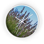 Wall Clock - Flower of Lavender with Bombus Insect (Variant 1)