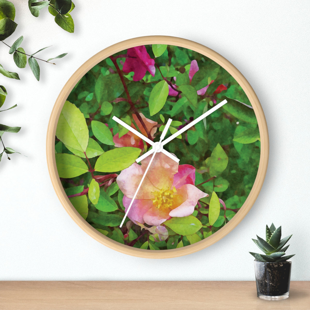 Wall Clock - Flower of Rose