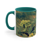 Mug 11oz - Poly Art - Flower, Yellow