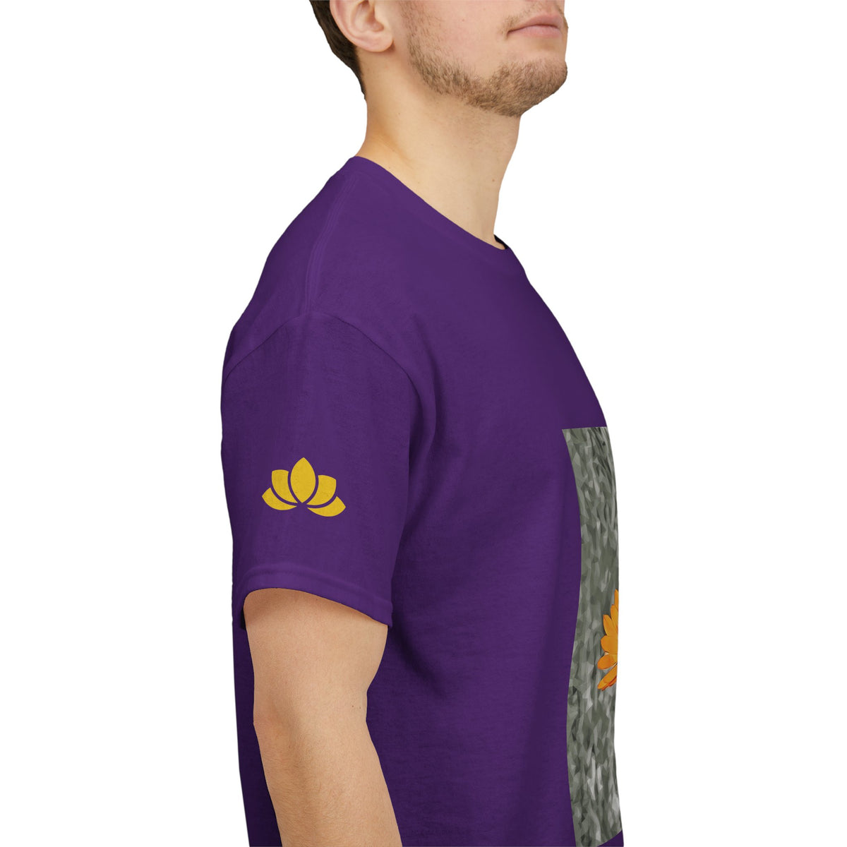 Unisex Heavy Cotton Tee - Poly Art - Flower of Calendula (Variant 1)