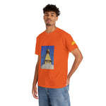 Unisex Heavy Cotton Tee - Nepal, Buddha's Eyes (Variant 1)