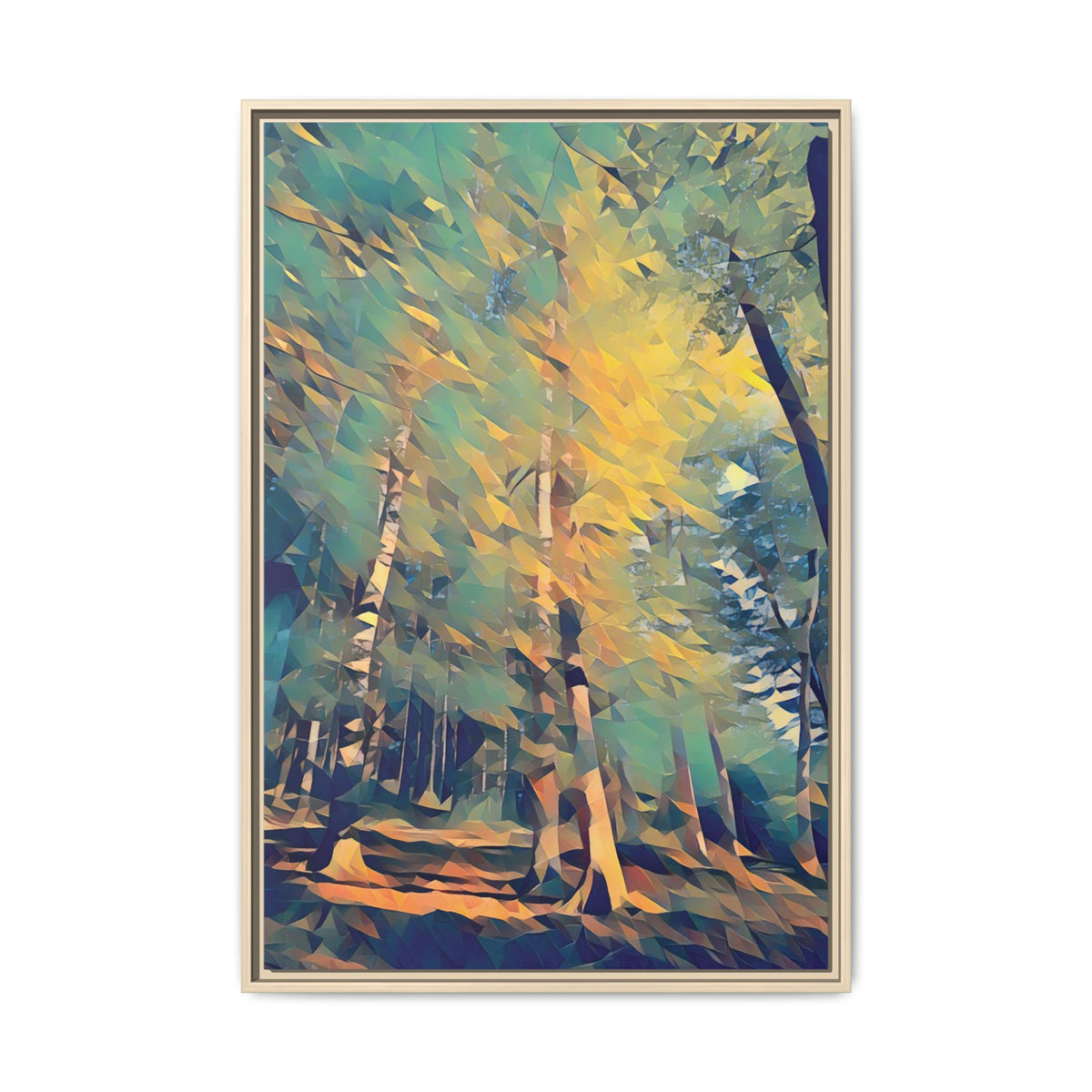 Forest | Poly Art | Framed Canvas