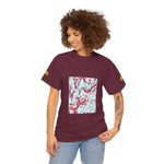 Unisex Heavy Cotton Tee - Poly Art - Apple's Tree Flower (Variant 4)